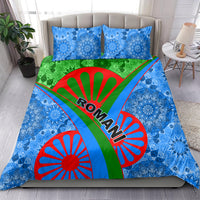 International Romani Day 2024 Bedding Set Gypsy Pattern Tribal - Wonder Print Shop