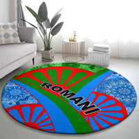 International Romani Day 2024 Round Carpet Gypsy Pattern Tribal
