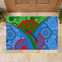 International Romani Day 2024 Rubber Doormat Gypsy Pattern Tribal - Wonder Print Shop
