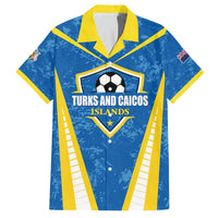 Custom Turks and Caicos Islands Football Family Matching Off The Shoulder Long Sleeve Dress and Hawaiian Shirt Team TCI Go Champions