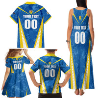 Custom Turks and Caicos Islands Football Family Matching Tank Maxi Dress and Hawaiian Shirt Team TCI Go Champions
