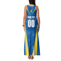 Custom Turks and Caicos Islands Football Family Matching Tank Maxi Dress and Hawaiian Shirt Team TCI Go Champions