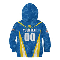 Custom Turks and Caicos Islands Football Kid Hoodie Team TCI Go Champions
