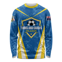 Custom Turks and Caicos Islands Football Long Sleeve Shirt Team TCI Go Champions