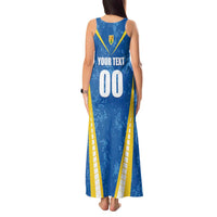 Custom Turks and Caicos Islands Football Tank Maxi Dress Team TCI Go Champions