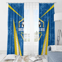 Turks and Caicos Islands Football Window Curtain Team TCI Go Champions