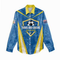 Custom Turks and Caicos Islands Football Women Casual Shirt Team TCI Go Champions