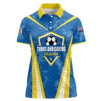 Custom Turks and Caicos Islands Football Women Polo Shirt Team TCI Go Champions