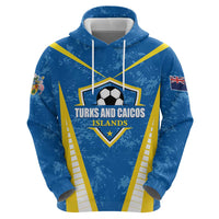 Custom Turks and Caicos Islands Football Zip Hoodie Team TCI Go Champions