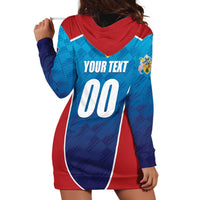 Custom Turks and Caicos Islands Rugby Hoodie Dress TCI Team Come On