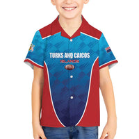 Custom Turks and Caicos Islands Rugby Kid Hawaiian Shirt TCI Team Come On
