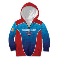 Custom Turks and Caicos Islands Rugby Kid Hoodie TCI Team Come On