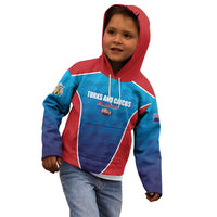 Custom Turks and Caicos Islands Rugby Kid Hoodie TCI Team Come On