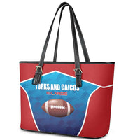 Turks and Caicos Islands Rugby Leather Tote Bag TCI Team Come On