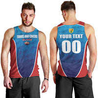 Custom Turks and Caicos Islands Rugby Men Tank Top TCI Team Come On