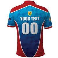 Custom Turks and Caicos Islands Rugby Polo Shirt TCI Team Come On