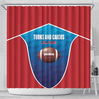 Turks and Caicos Islands Rugby Shower Curtain TCI Team Come On
