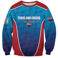 Custom Turks and Caicos Islands Rugby Sweatshirt TCI Team Come On