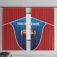 Turks and Caicos Islands Rugby Window Curtain TCI Team Come On