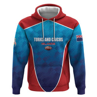 Custom Turks and Caicos Islands Rugby Zip Hoodie TCI Team Come On
