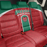 Baseball Mexico Diablos Rojos Back Car Seat Cover Red Devils Aztec Pattern