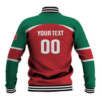 Custom Baseball Mexico Diablos Rojos Baseball Jacket Red Devils Aztec Pattern