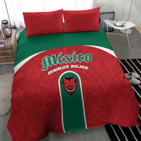 Baseball Mexico Diablos Rojos Bedding Set Red Devils Aztec Pattern