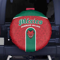 Baseball Mexico Diablos Rojos Spare Tire Cover Red Devils Aztec Pattern