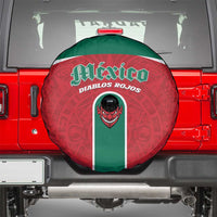 Baseball Mexico Diablos Rojos Spare Tire Cover Red Devils Aztec Pattern