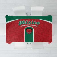 Baseball Mexico Diablos Rojos Tablecloth Red Devils Aztec Pattern