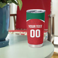 Custom Baseball Mexico Diablos Rojos Tumbler Cup Red Devils Aztec Pattern