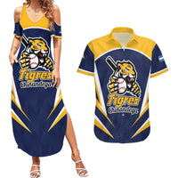 Custom Baseball Tigres Chinandega Couples Matching Summer Maxi Dress and Hawaiian Shirt Go Nicaragua Boys