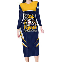 Custom Baseball Tigres Chinandega Family Matching Long Sleeve Bodycon Dress and Hawaiian Shirt Go Nicaragua Boys