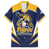 Custom Baseball Tigres Chinandega Family Matching Off The Shoulder Long Sleeve Dress and Hawaiian Shirt Go Nicaragua Boys