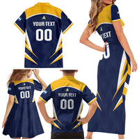 Custom Baseball Tigres Chinandega Family Matching Short Sleeve Bodycon Dress and Hawaiian Shirt Go Nicaragua Boys