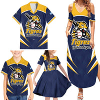 Custom Baseball Tigres Chinandega Family Matching Summer Maxi Dress and Hawaiian Shirt Go Nicaragua Boys