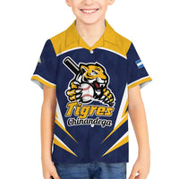 Custom Baseball Tigres Chinandega Family Matching Tank Maxi Dress and Hawaiian Shirt Go Nicaragua Boys