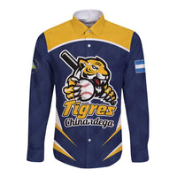 Custom Baseball Tigres Chinandega Long Sleeve Button Shirt Go Nicaragua Boys