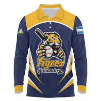 Custom Baseball Tigres Chinandega Long Sleeve Polo Shirt Go Nicaragua Boys