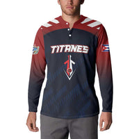 Custom Baseball Titanes Florida Button Sweatshirt Puerto Rico Boys Come On
