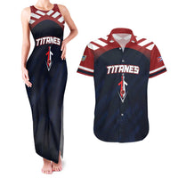 Custom Baseball Titanes Florida Couples Matching Tank Maxi Dress and Hawaiian Shirt Puerto Rico Boys Come On