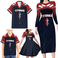 Custom Baseball Titanes Florida Family Matching Long Sleeve Bodycon Dress and Hawaiian Shirt Puerto Rico Boys Come On