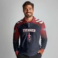 Custom Baseball Titanes Florida Long Sleeve Polo Shirt Puerto Rico Boys Come On