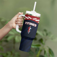 Custom Baseball Titanes Florida Tumbler With Handle Puerto Rico Boys Come On