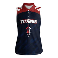 Custom Baseball Titanes Florida Women Sleeveless Polo Shirt Puerto Rico Boys Come On