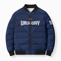 Custom Uruguay 2026 World Football Bomber Puffer Jacket La Celeste Go Up To The Sky