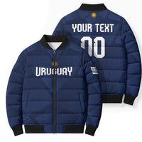 Custom Uruguay 2026 World Football Bomber Puffer Jacket La Celeste Go Up To The Sky