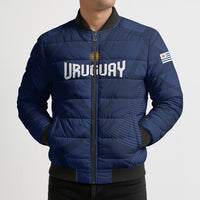 Custom Uruguay 2026 World Football Bomber Puffer Jacket La Celeste Go Up To The Sky