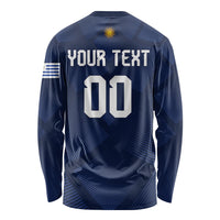 Custom Uruguay 2026 World Football Long Sleeve Shirt La Celeste Go Up To The Sky