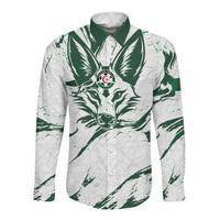 Custom Algeria 2026 World Football Long Sleeve Button Shirt Les Fennecs Come On
